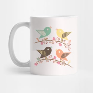 Four birds Mug